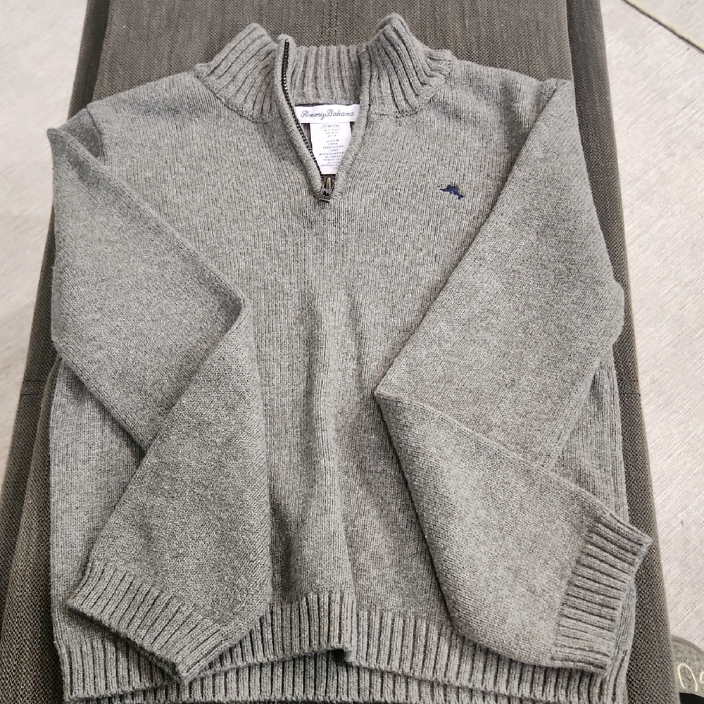 Boy's Gray Sweater by Tommy Bahama Sz 7/8